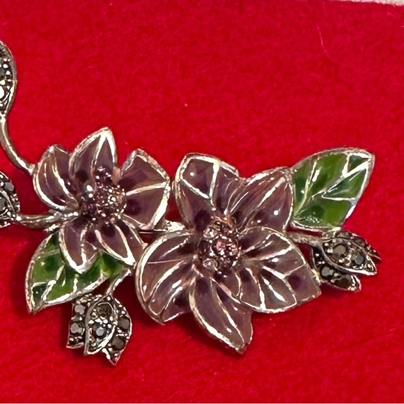 Enamel vintage brooch